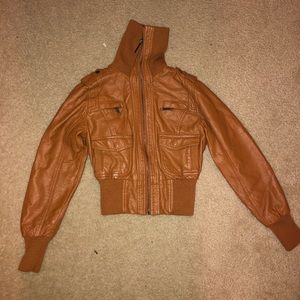 JouJou Girls Brown Jacket Size 10/12 Medium